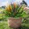 36 Pcs UV Resistant Artificial Outdoor Plants – Faux Mixed Color Plastic Monkey Grass & Greenery (14") for Front Porch, Window Boxes, Garden, Planters & Home Decor